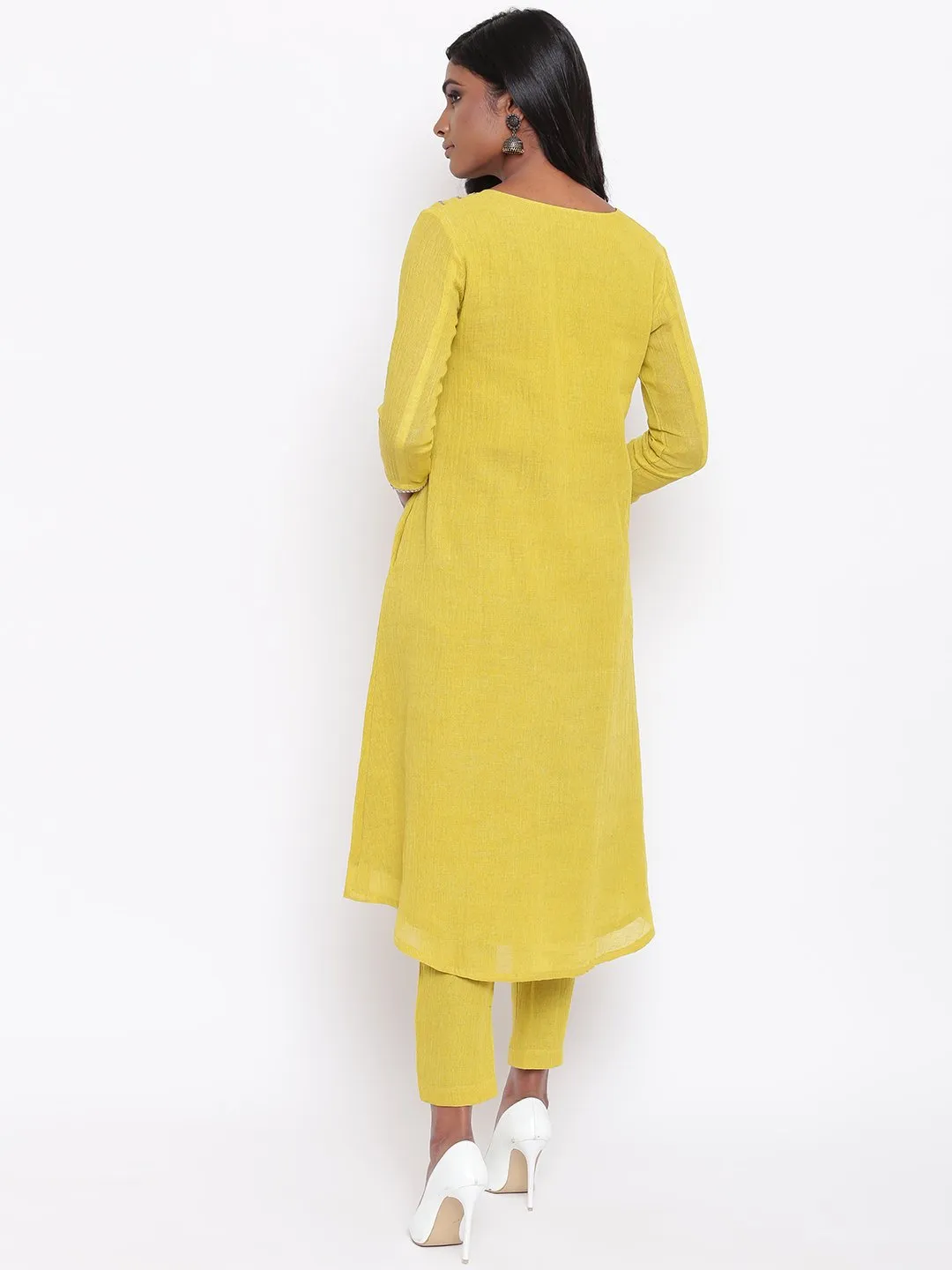 Yellow Gota Kurta Set