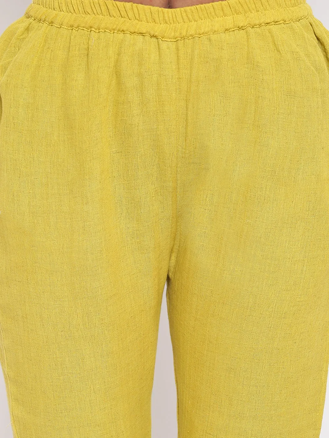 Yellow Gota Kurta Set