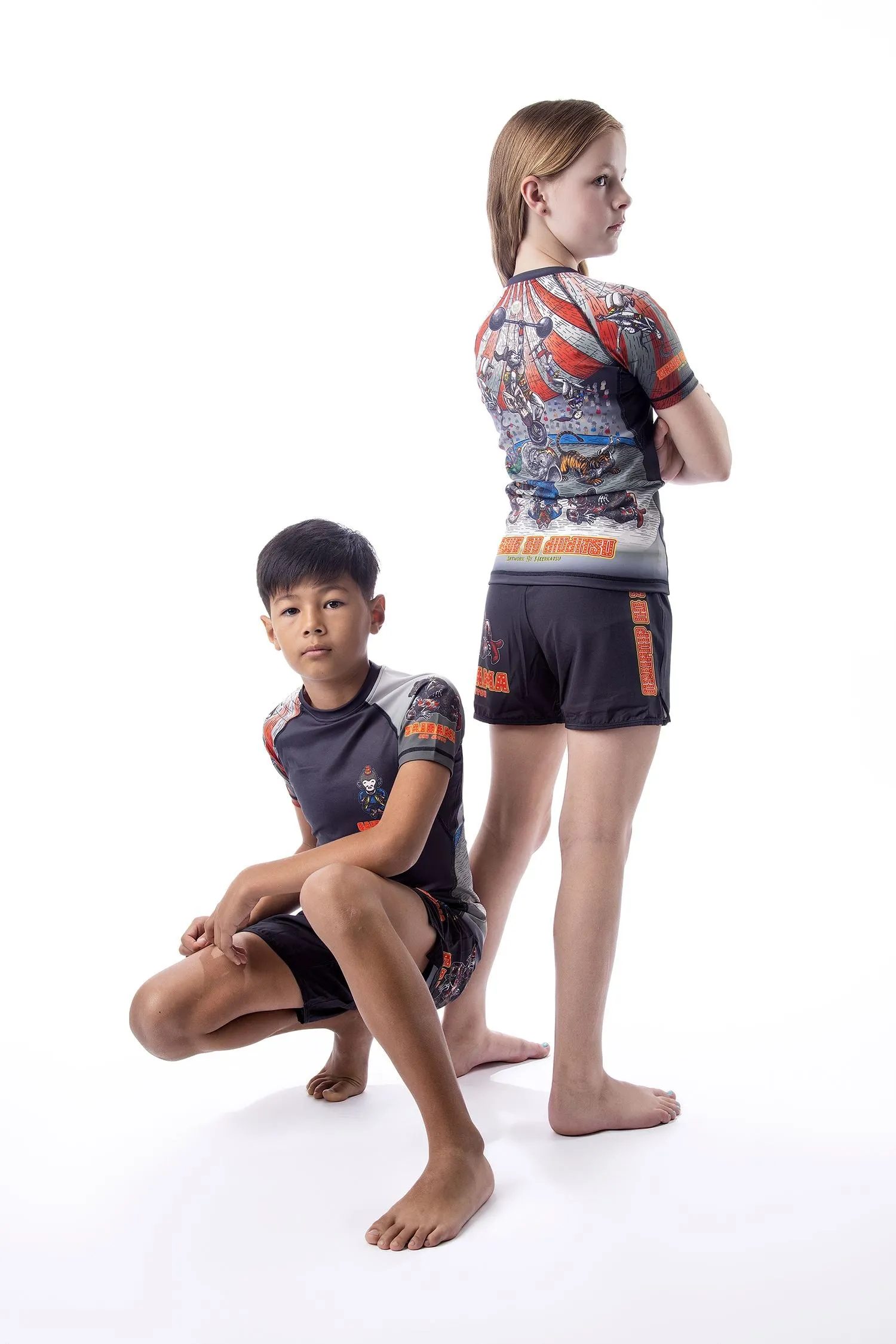 Youth Cirque du Jiu Jitsu Art Wear Rashguard