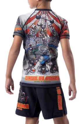 Youth Cirque du Jiu Jitsu Art Wear Rashguard