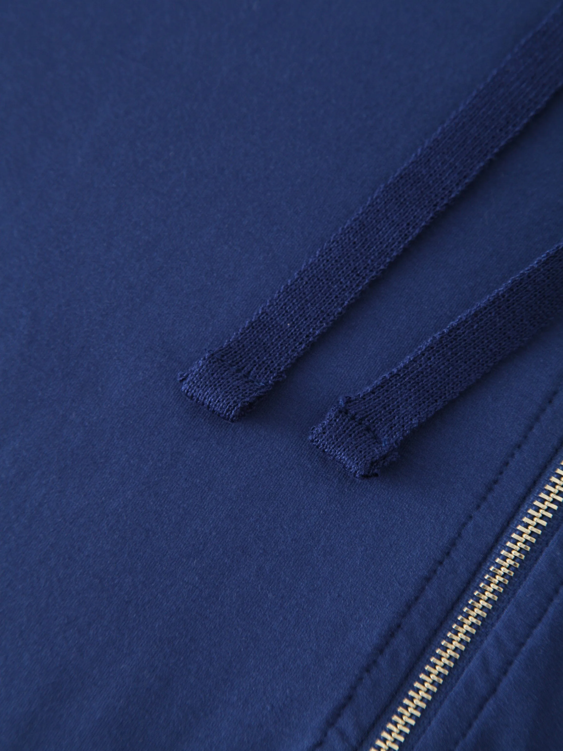 ZIP UP HOODIE-NAVY