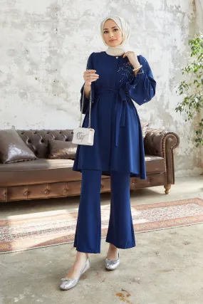 ZRF Women Rina Tunic Pants Set - Indigo - Raleigh